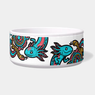 Tigela Arte Tribal da Batalha do Deus Asteca Xolotl com o