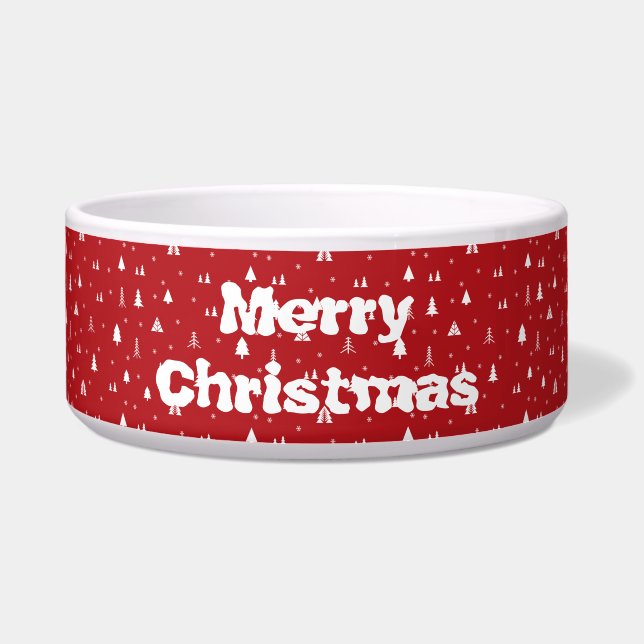Tigela Árvores de Natal e Bolinhos de Neve (Frente)