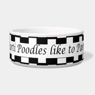 Tigela As caniches de Parti gostam de party