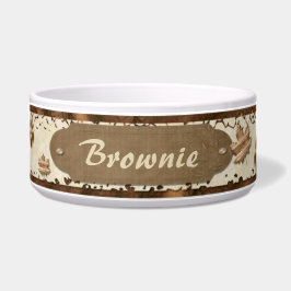 Tigela As Folhas São Marrons