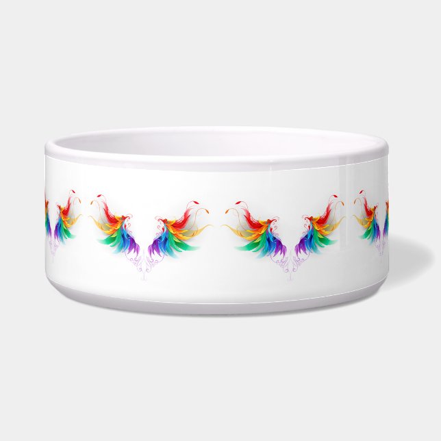 Tigela Asas Fluffy Rainbow (Frente)