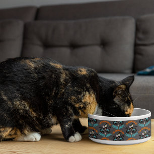 Tigela Assombrado Pelo Seu Amor Caveira de Açúcar Gato