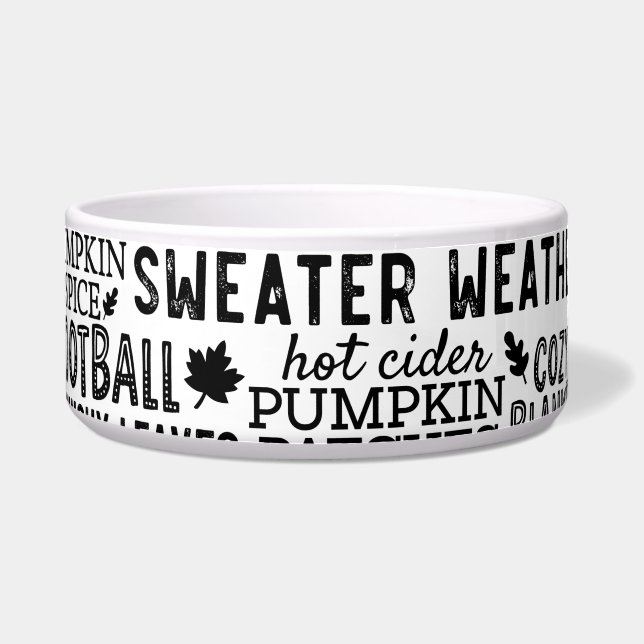 Tigela Autumn Vibes Pet Feeding Bowls (Frente)