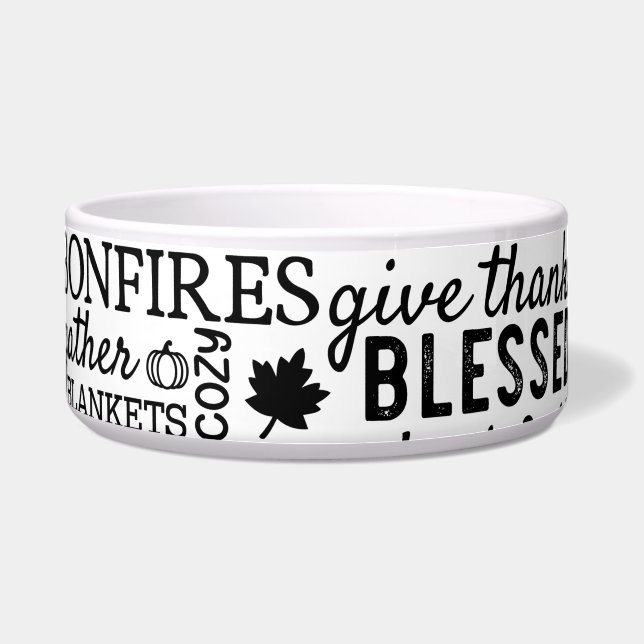 Tigela Autumn Vibes Pet Feeding Bowls (Frente)