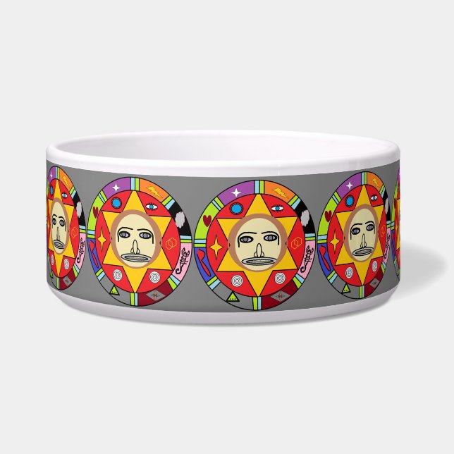Tigela Aztex Cerâmica Pet Bowl (Frente)