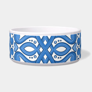 Tigela Azul-branco-luxo, ornamento turco.