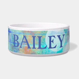 Tigela Azul, Laranja, Amarelo, Arte Abstrato branca