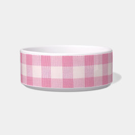 Tigela Baby Pink Gingham