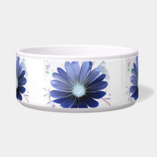 Tigela Bacia azul de incandescência do cão da margarida