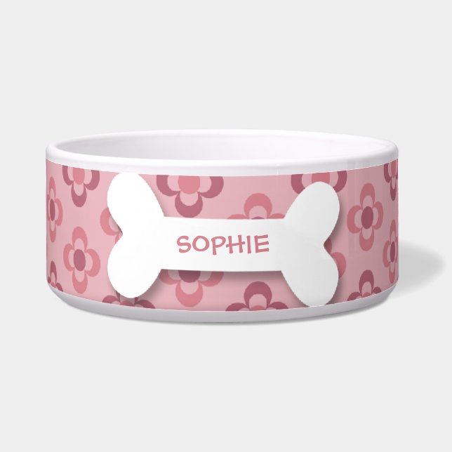 Tigela Bacia bonito personalizada dos alimentos para (Frente)