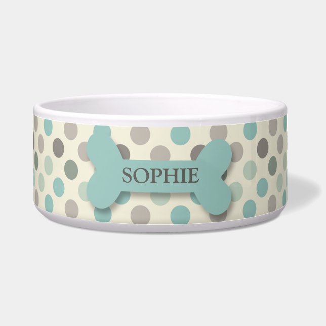 Tigela Bacia chique personalizada dos alimentos para (Frente)