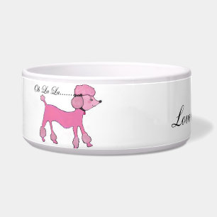 Tigela Bacia cor-de-rosa do animal de estimação da