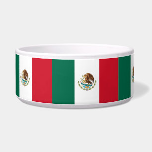 Tigela Bacia do animal de estimação da bandeira mexican