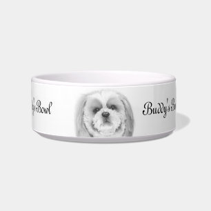 Tigela Bacia do animal de estimação de Shih Tzu