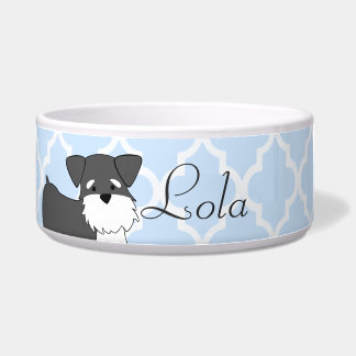 Tigela Bacia do animal de estimação do Schnauzer diminuto