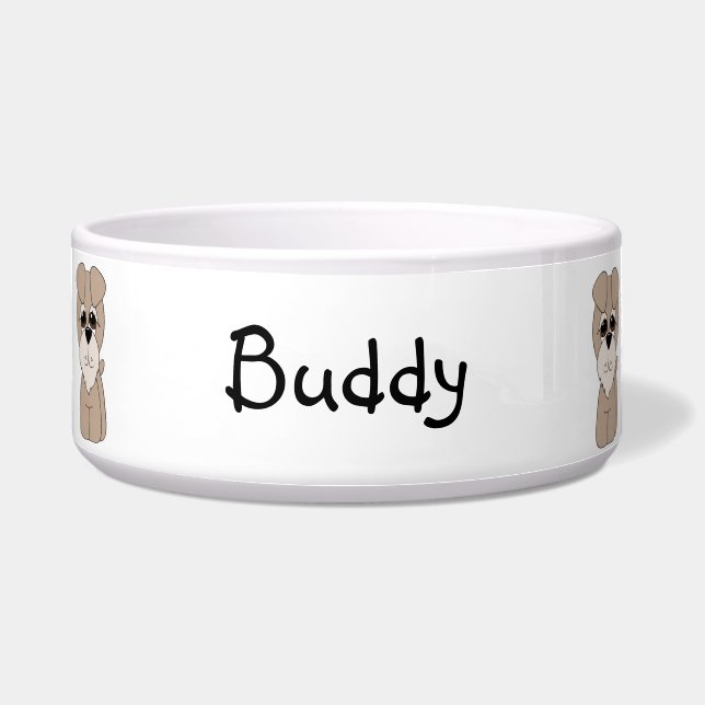 Tigela Bacia do cão do Schnauzer (Frente)