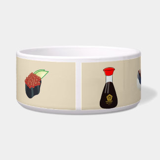 Tigela Bacia do cão do sushi