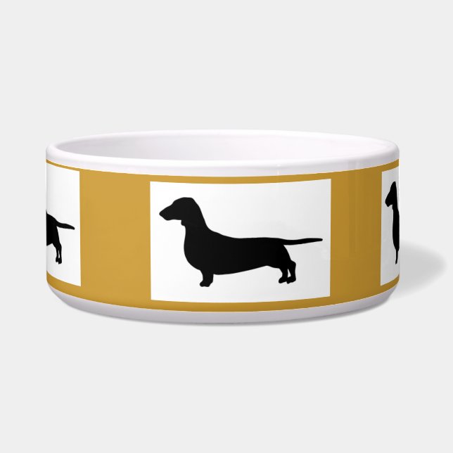 Tigela Bacia do design de Dachund (Frente)