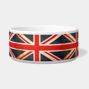 Tigela Bacia fino do animal de estimação de Union Jack