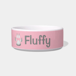 Tigela Bacia personalizada do cão da pata impressão