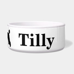 Tigela Bacia personalizada do cão de caniche