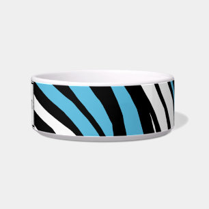 Tigela Bacia personalizada do gato do impressão da zebra