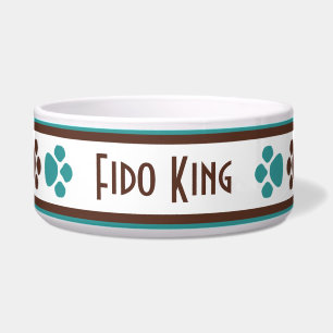 Tigela Bacia personalizada impressões do cão da pata de