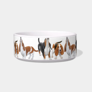 Tigela Bacias dos cães do urro Basset Hound
