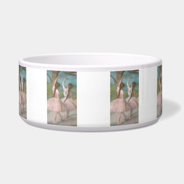 Tigela Bailarinas em Rosa Edgar Degas (Frente)