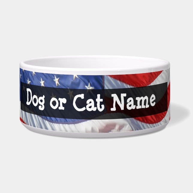 Tigela Bandeira americana, acenando no vento (Esquerda)