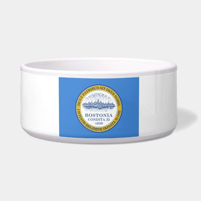 Tigela Bandeira da Cidade de Boston (Massachusetts) (Frente)