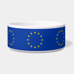 Tigela Bandeira da União Europeia Pet Bowl
