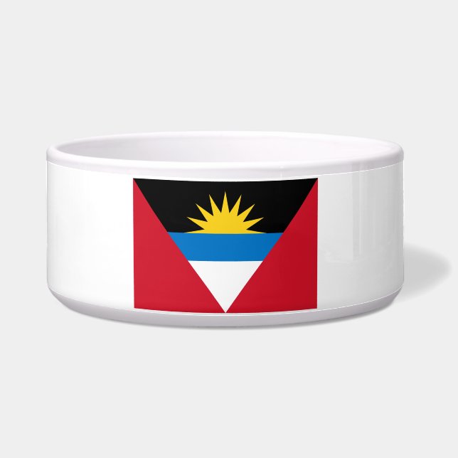 Tigela Bandeira de Antígua e Barbuda (Frente)