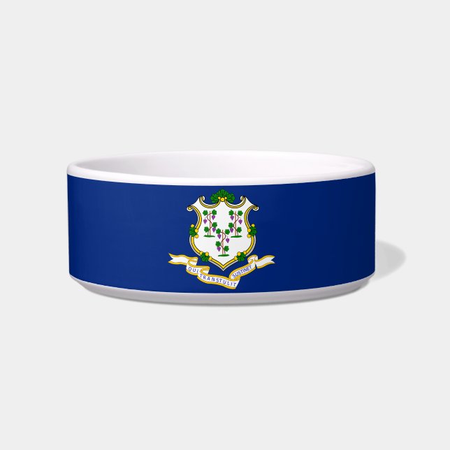 Tigela bandeira de Connecticut-Selo (Frente)