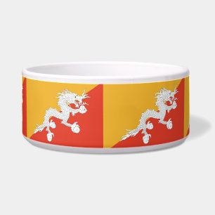 Tigela Bandeira do Butão Pet Bowl