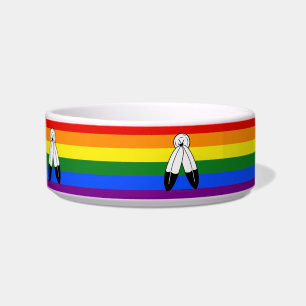 Tigela bandeira do orgulho two-spirit de SlipperyJoe simb