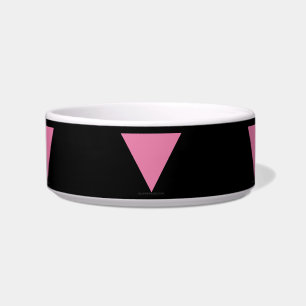 Tigela bandeira triângulo rosa SlipperyJoe's símbolo rosa