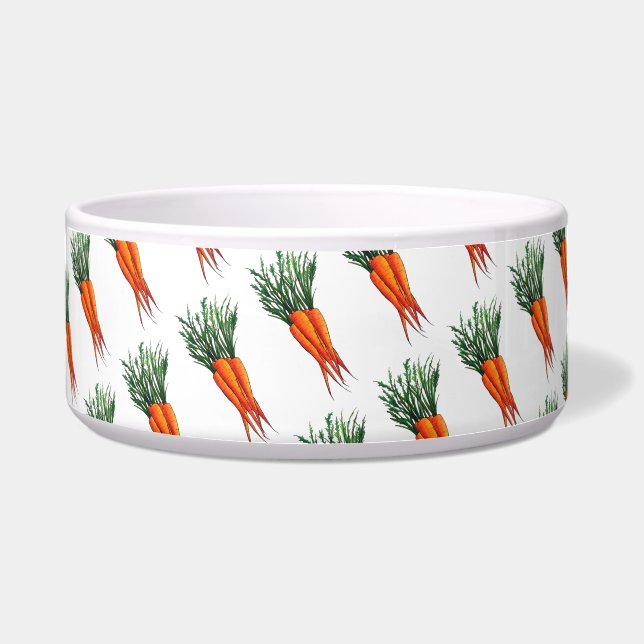 Tigela Bando de Carrots Orange Vegetable Veggie Garden (Frente)
