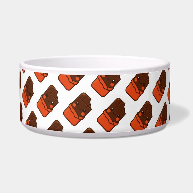 Tigela Bar de Chocolate Kawaii (Frente)