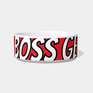 Tigela Bark Boss Pet Dog Moderno Simples Divertido