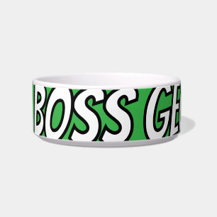 Tigela Bark Boss Pet Dog Moderno Simples Divertido