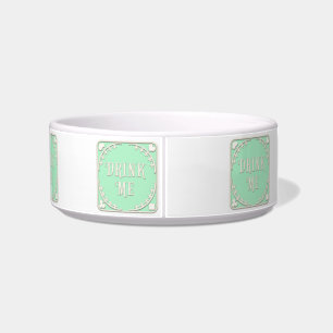 Tigela "Beba-me" Wonderland Tea Party Green Emblem Water