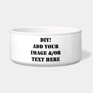 Tigela Bebendo do cão de DIY e bacia da comida