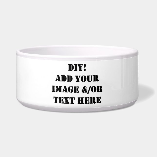 Tigela Bebendo do cão de DIY e bacia da comida (Frente)