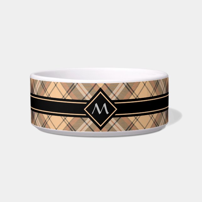 Tigela Beige e Brown Tartan (Direita)