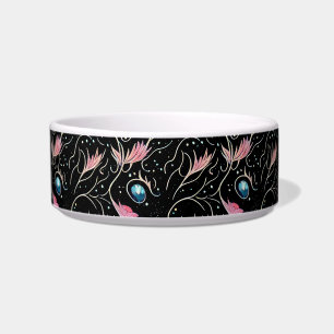 Tigela Belos Flores e Sujeiras PatteCerâmica Pet Bowl