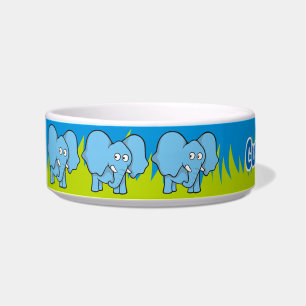 Tigela Bicicleta de Elefante Azul