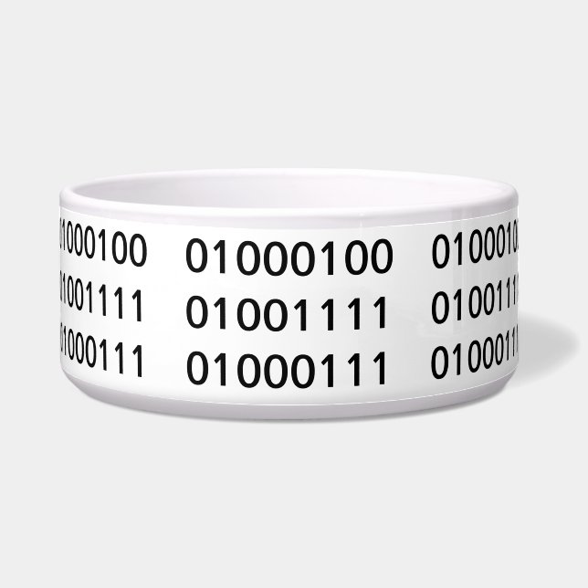 Tigela Binário do CÃO (Frente)