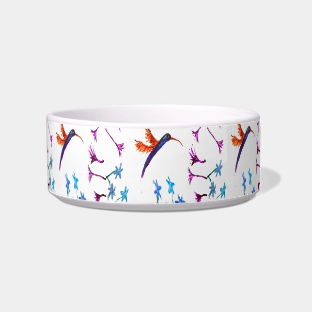 Tigela Bird Art Floral Hummingbird (Direita)