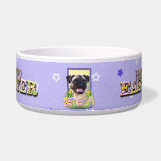 Tigela Biscoitos do ovo da páscoa - Pug